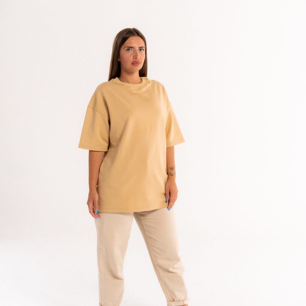 Beige T-shirt Raw Elements