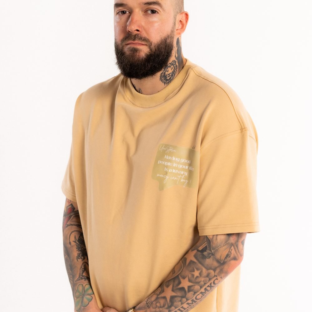 Beige T-shirt Raw Elements