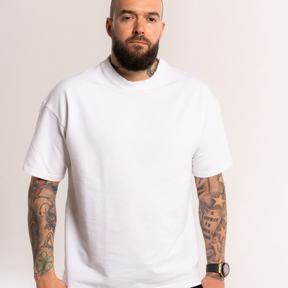 White T-Shirt Raw Elements