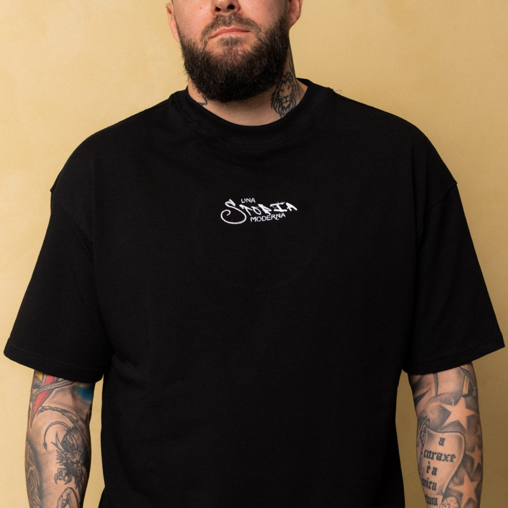 Black T-Shirt Raw Elements